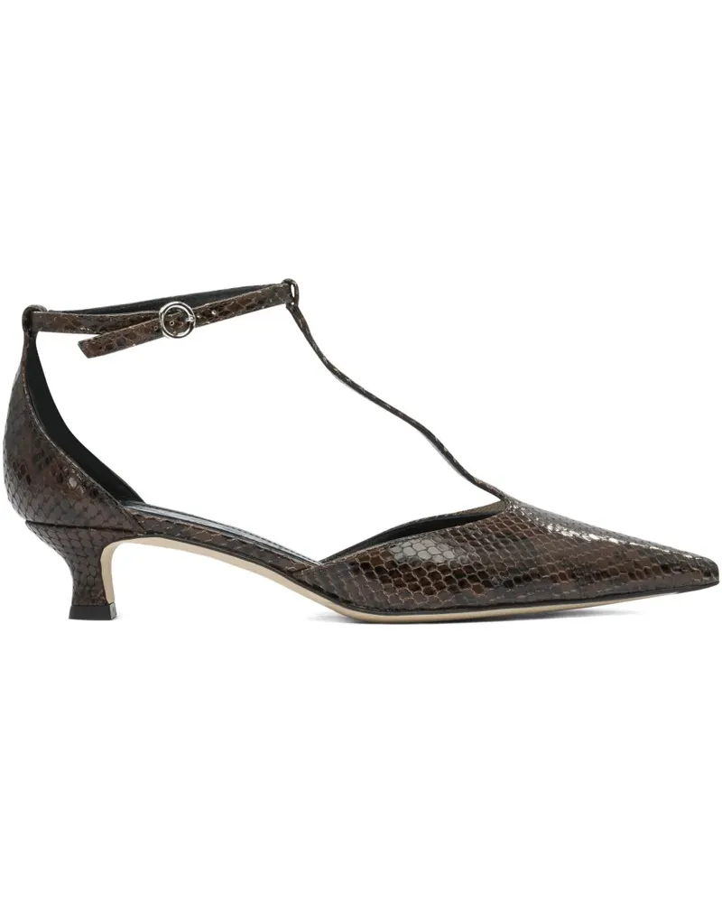 aeyde Liz Pumps mit T-Riemen - Braun Braun