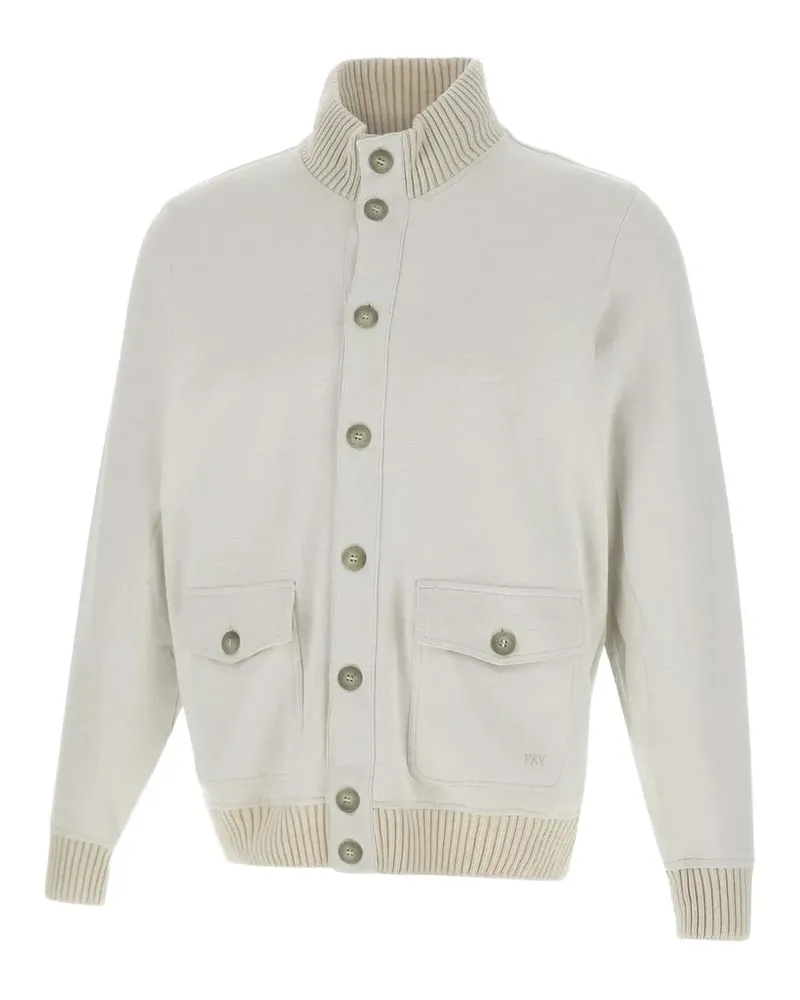 Fay Gerippte Jacke mit Klappentaschen - Nude Nude