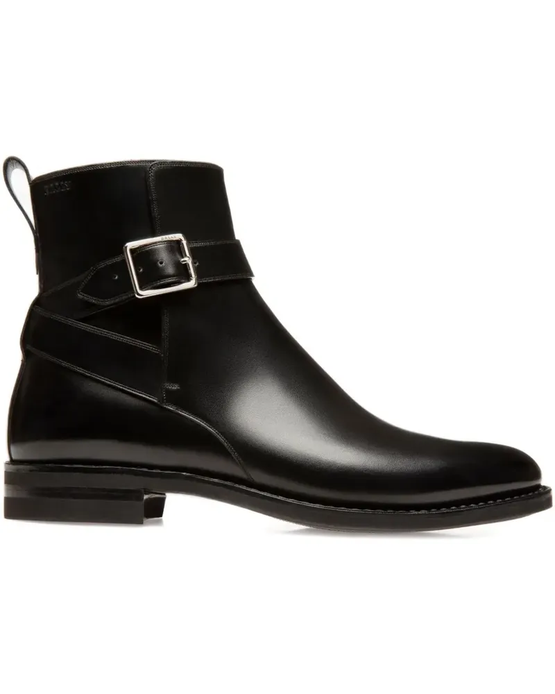 Bally Filly Stiefel mit Schnallenriemen - Schwarz Schwarz