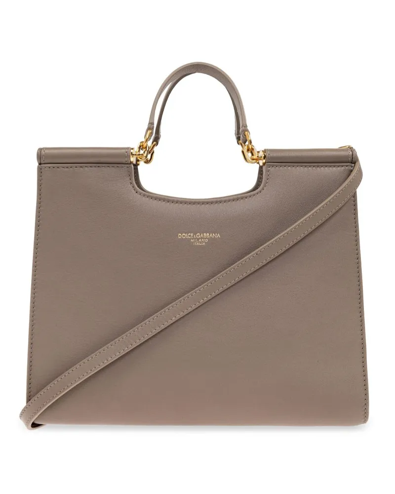 Dolce & Gabbana Kleine Sicily Handtasche - Grau Grau