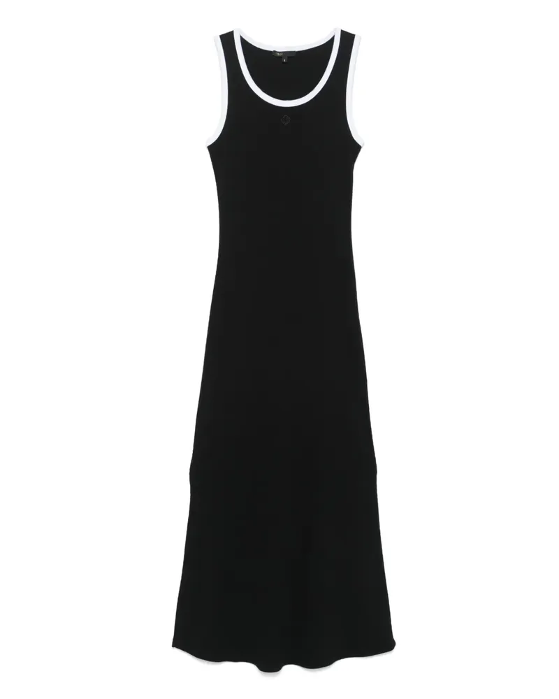 Maje Trägerkleid aus Jersey - Schwarz Schwarz