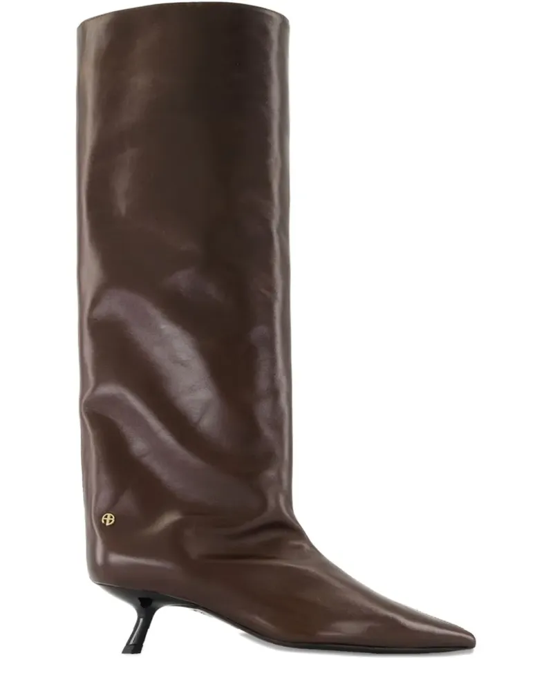 Anine Bing Tall Hilda Stiefel mit spitzer Kappe - Braun Braun