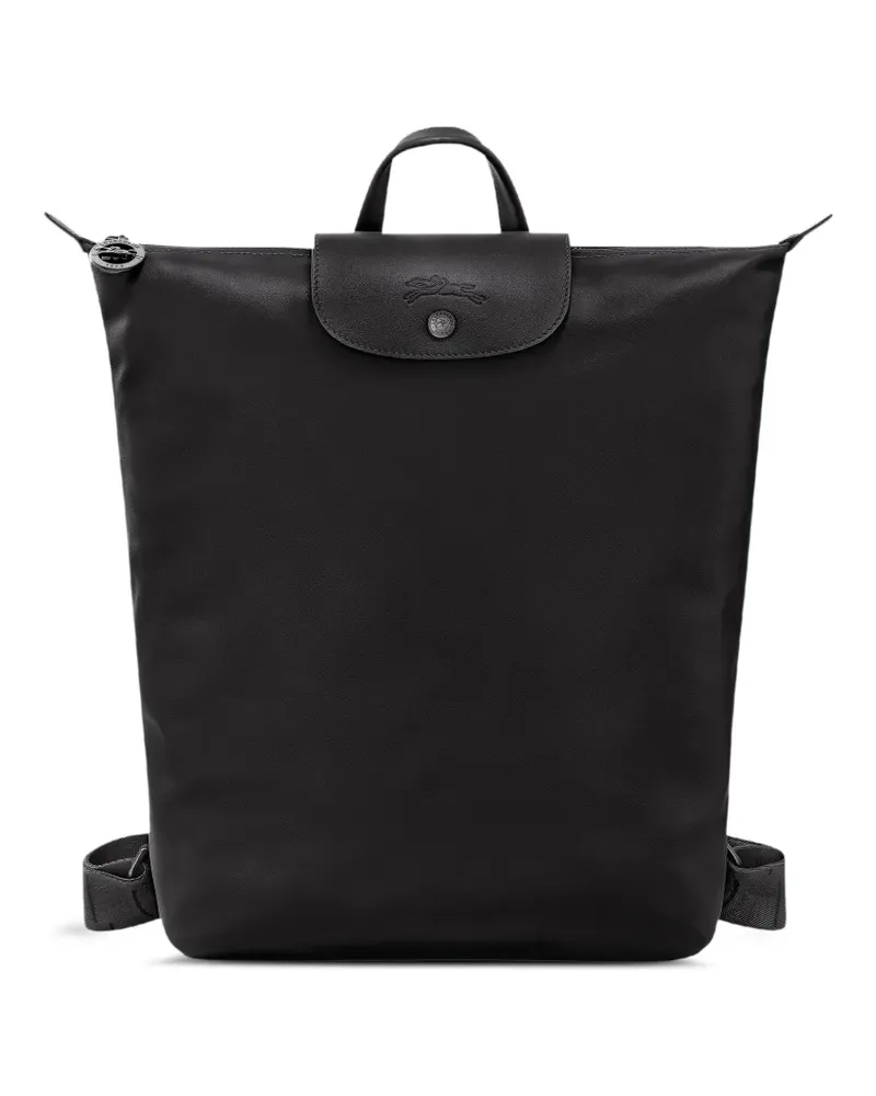Longchamp Mittelgroßer Le Pliage Stra Rucksack - Schwarz Schwarz