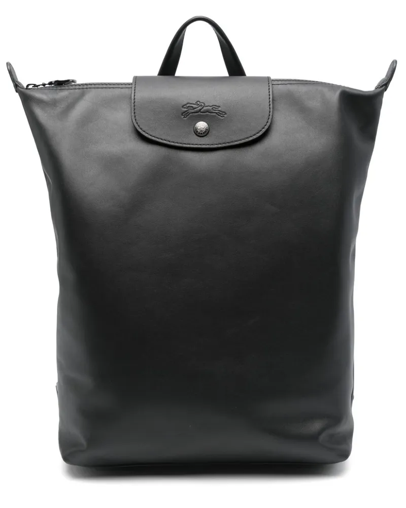 Longchamp Mittelgroßer Le Pliage Stra Rucksack - Schwarz Schwarz