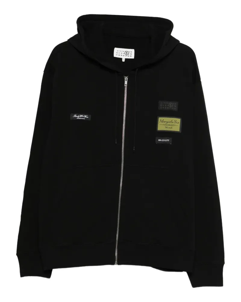 Maison Margiela Hoodie mit Reißverschluss - Schwarz Schwarz
