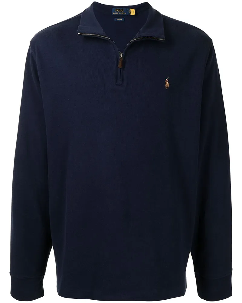 Ralph Lauren Sweatshirt mit Stehkragen - Blau Blau