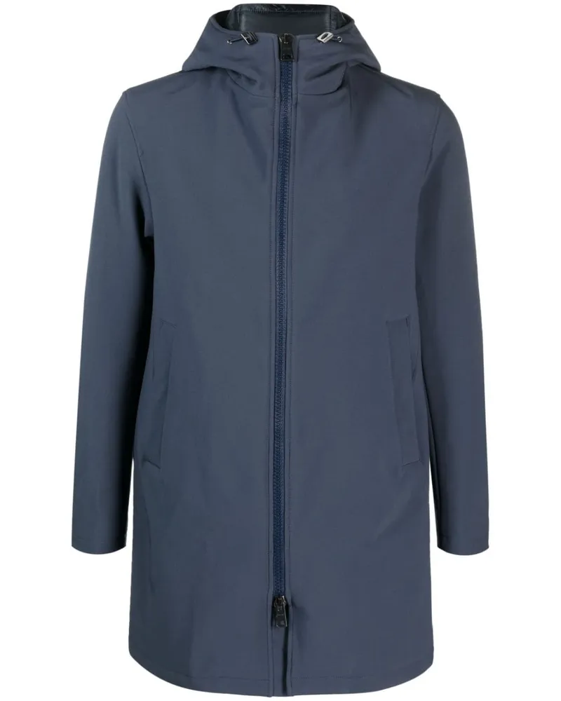 Herno Parka mit Kordelzug - Blau Blau