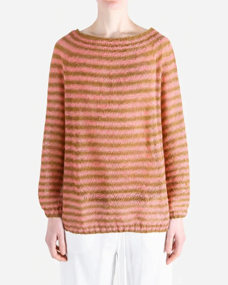 Daniela Gregis striped linen sweater - Rosa Rosa