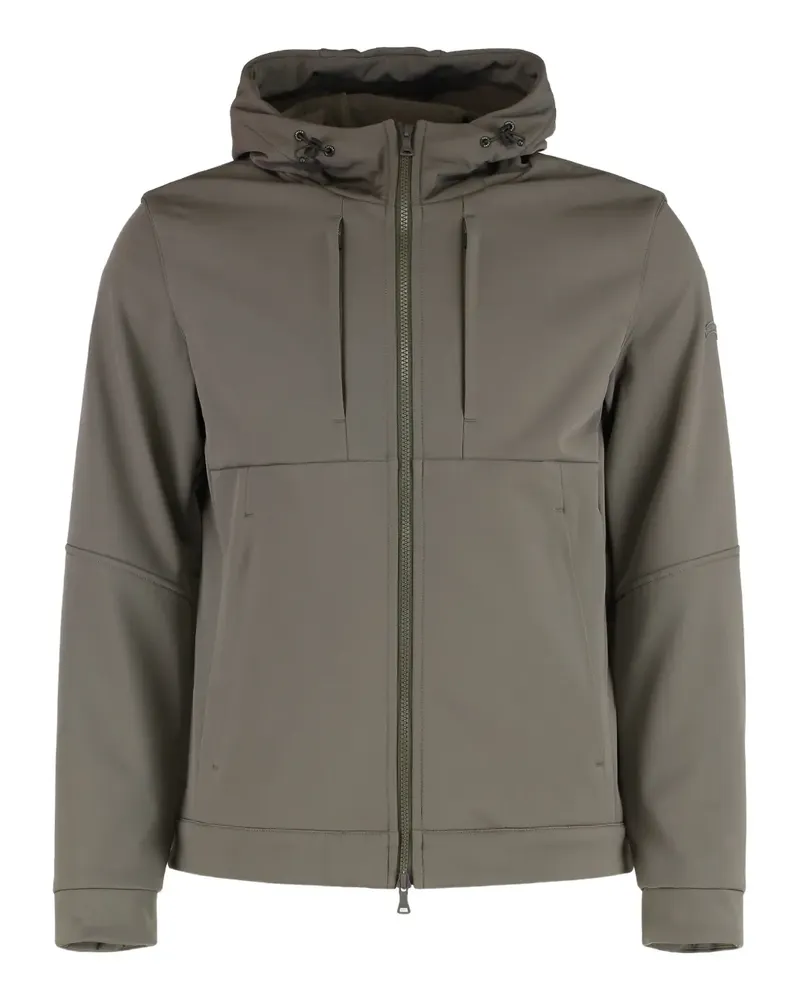 Paul & Shark Jacke aus Tech-Stoff mit verstellbarer Kapuze - Grau Grau