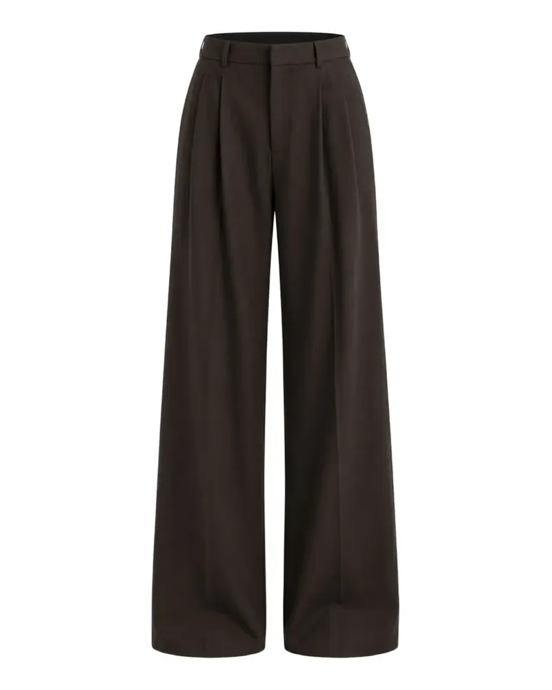 AGOLDE pleated wide-leg trousers - Braun Braun