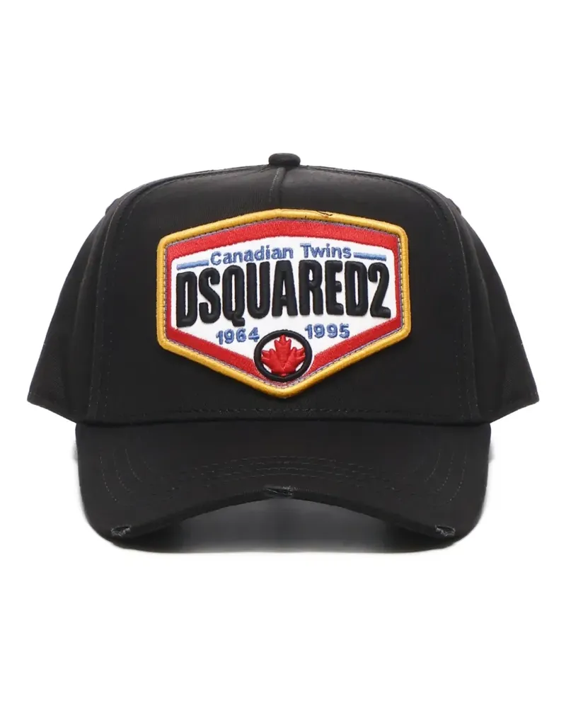 Dsquared2 Baseballkappe mit Logo-Patch - Schwarz Schwarz