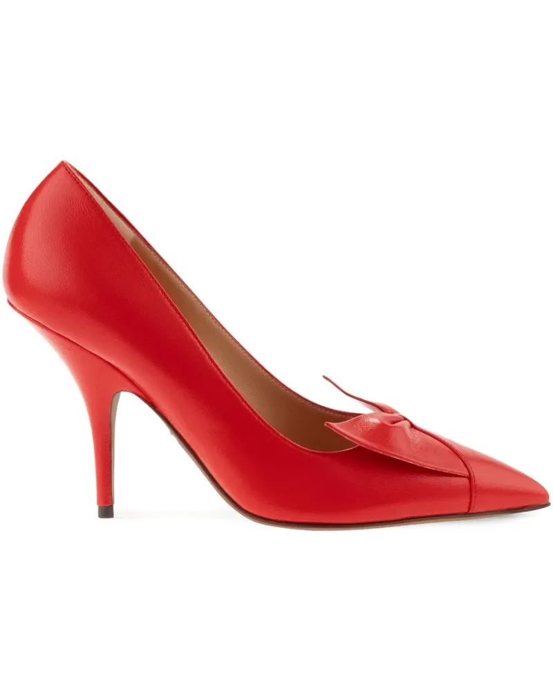 Ferragamo Pumps mit spitzer Kappe 70mm - Rot Rot
