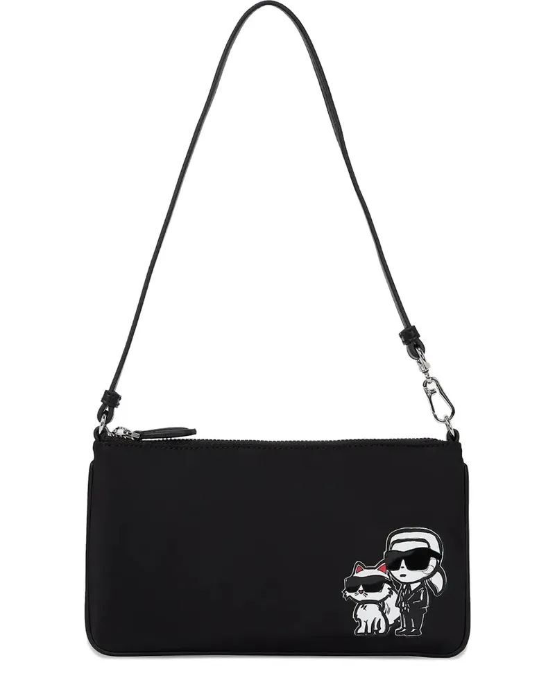 Karl Lagerfeld Ikon Schultertasche - Schwarz Schwarz