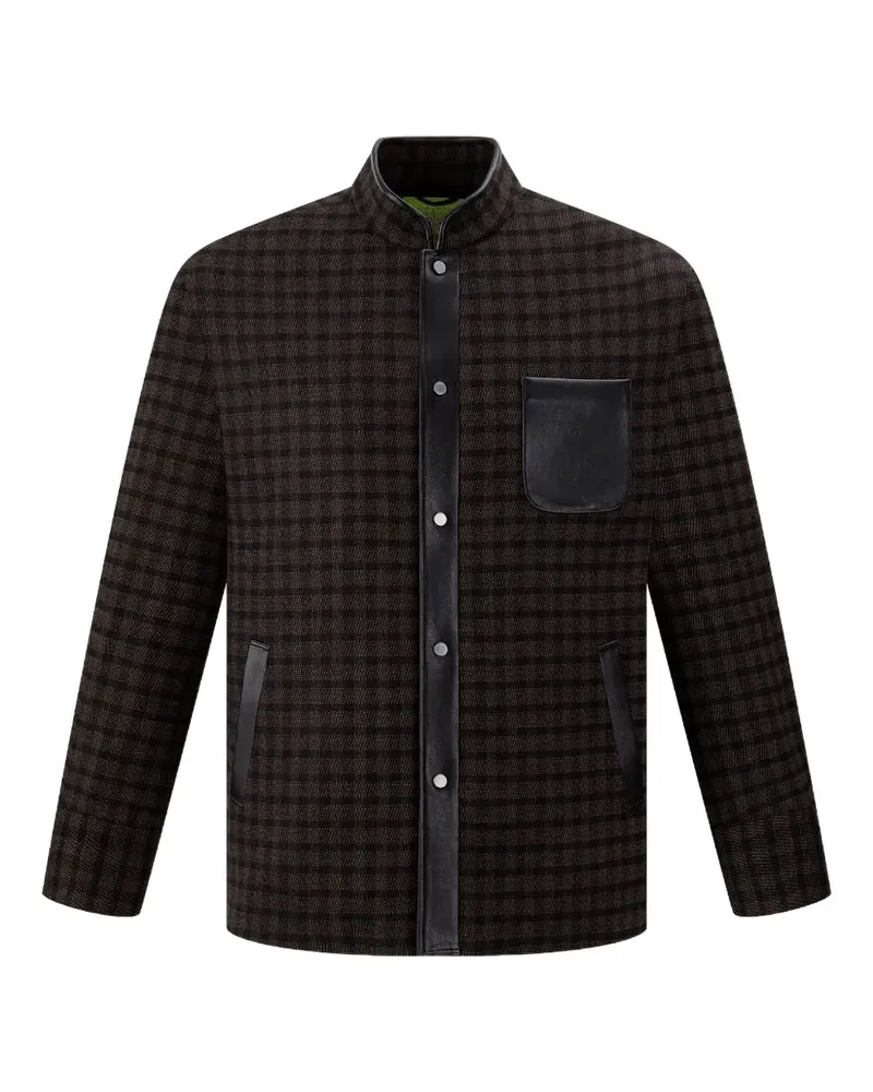 Shanghai Tang Karierte Jacke - Braun Braun