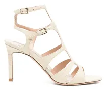 Sandalen aus Leder - Nude