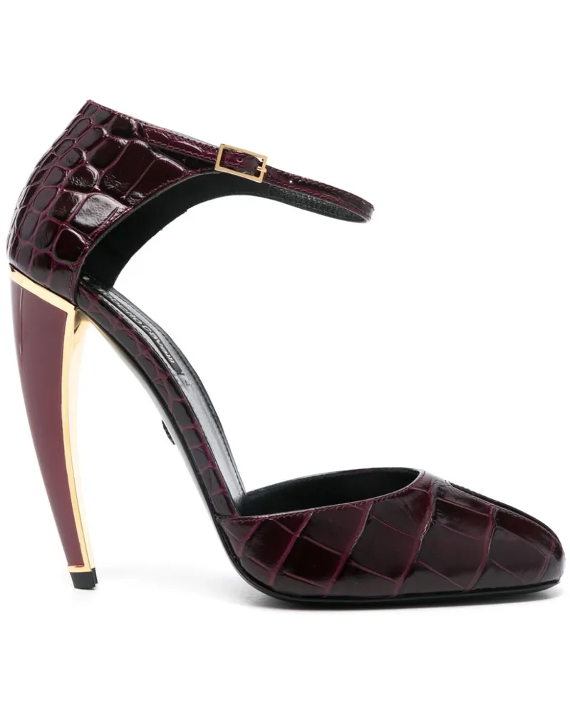 Roberto Cavalli Pumps mit Prägung 125mm - Rot Rot
