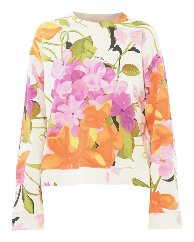 Viktor & Rolf floral-pattern sweatshirt - Nude Nude