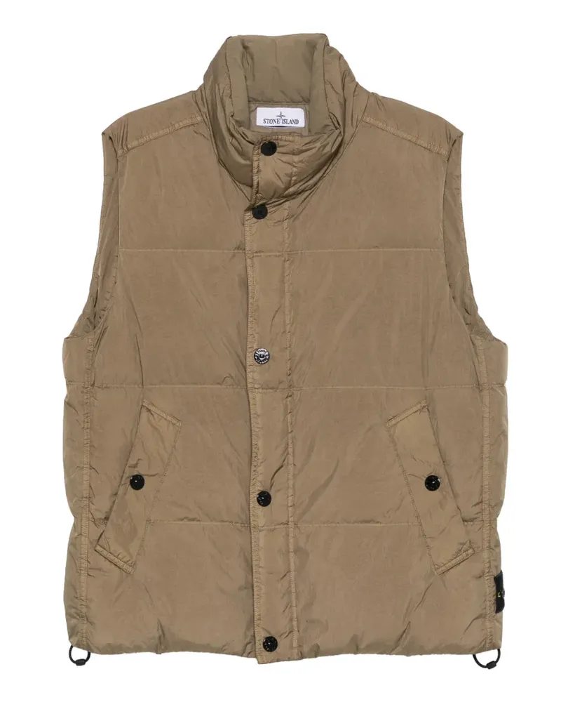Stone Island Gefütterte Weste - Braun Braun