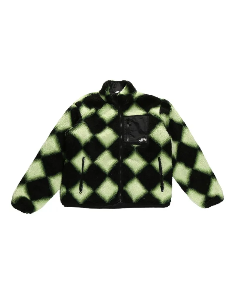 Stüssy diamond-pattern jacket - Grün Grün