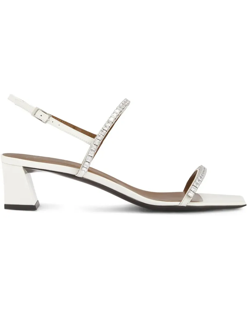 Giuseppe Zanotti Velentine Crystal Sandalen 45mm - Weiß Weiß