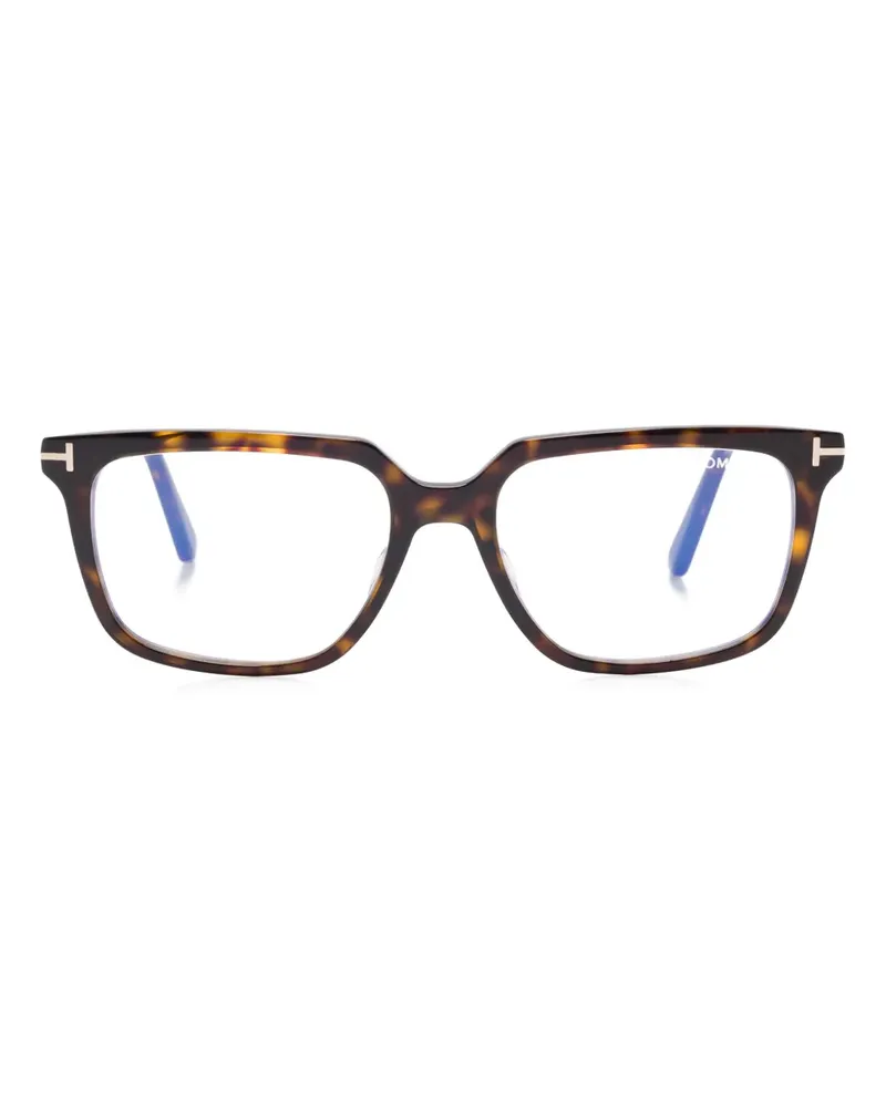 Tom Ford Brille mit eckigem Gestell - Braun Braun