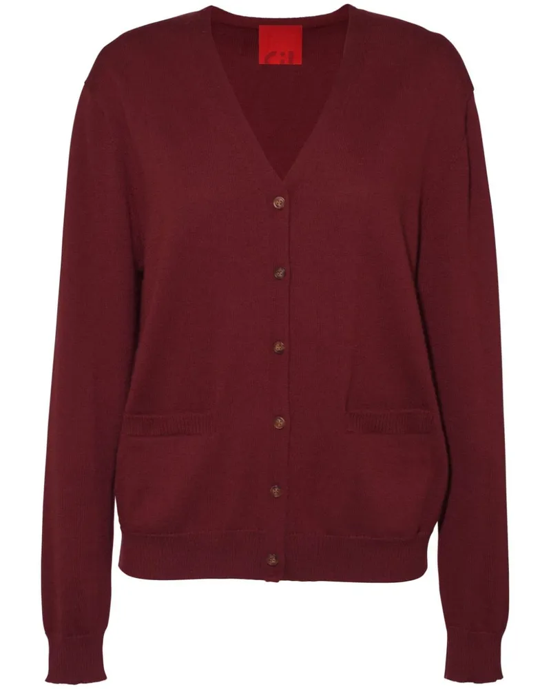 Cashmere In Love Quinn Cardigan - Rot Rot