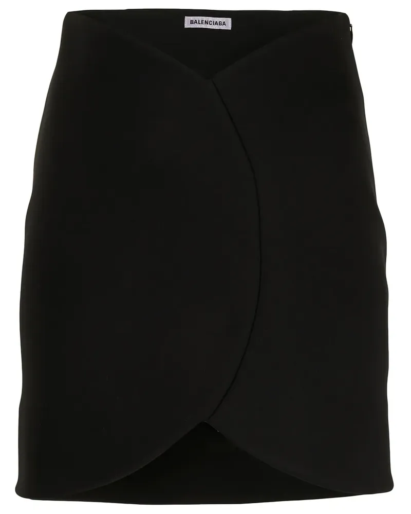 Balenciaga Minirock in A-Linie - Schwarz Schwarz