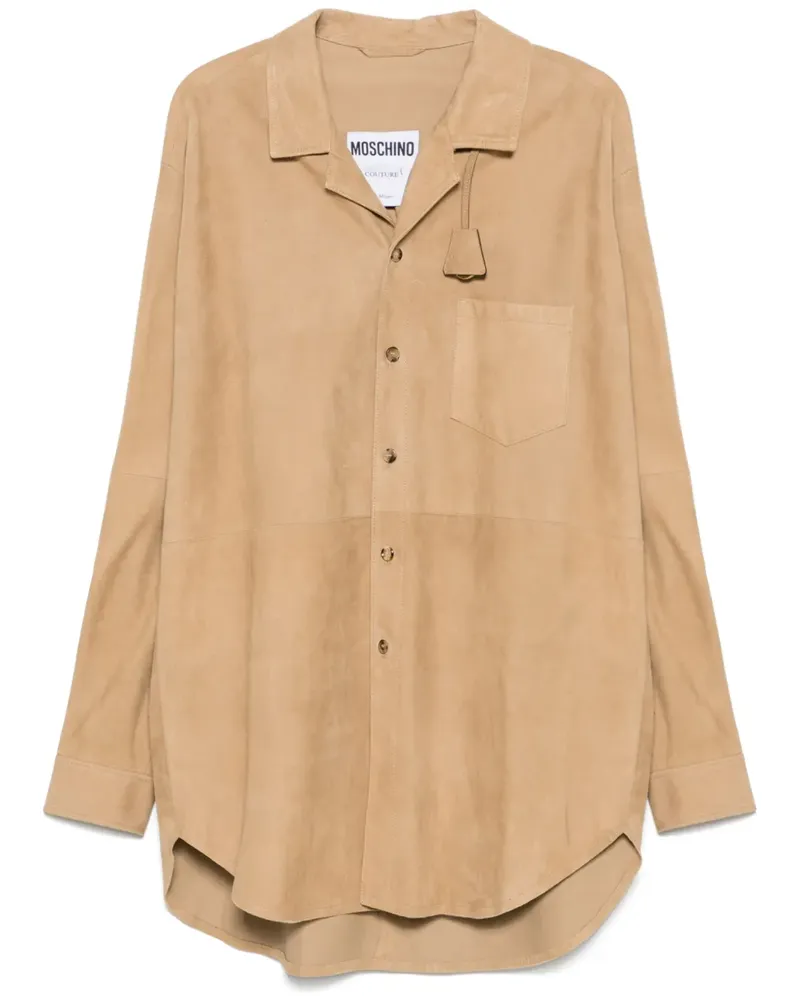 Moschino Jacke aus Wildleder - Nude Nude