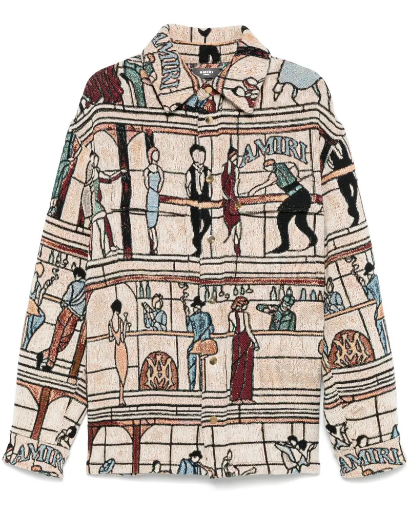 Amiri Hemdjacke mit Tapisserie - Nude Nude