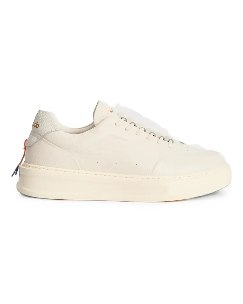 Barracuda Phoenix tumbled-leather sneakers - Nude Nude