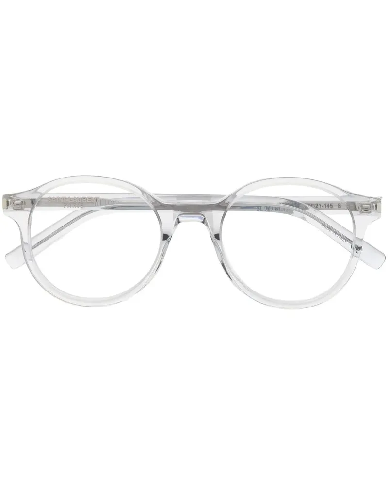 Saint Laurent Brille mit rundem Gestell - Grau Grau