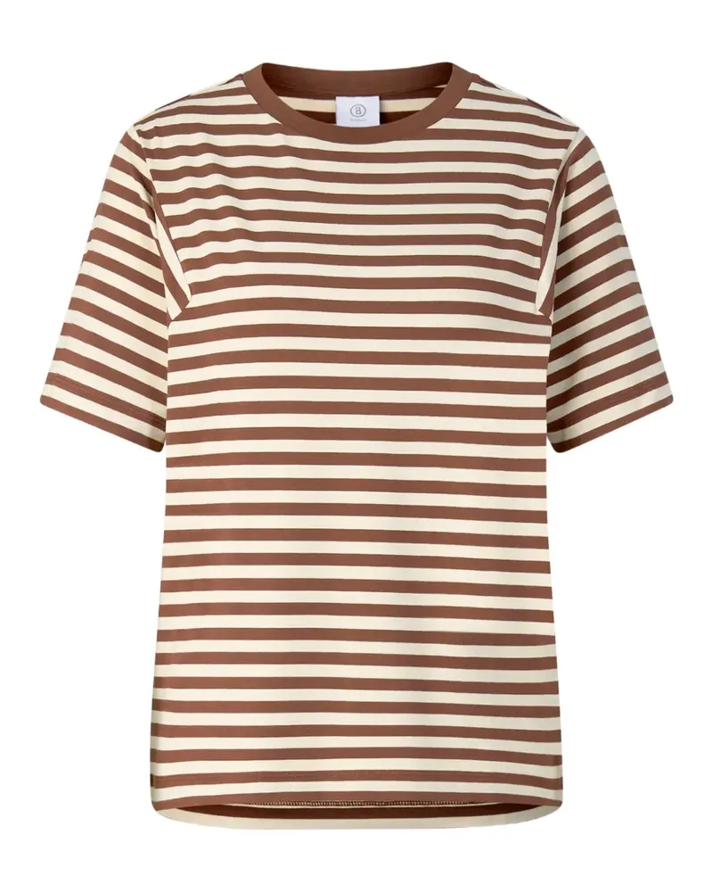 Bogner Gestreiftes Raya T-Shirt - Braun Braun