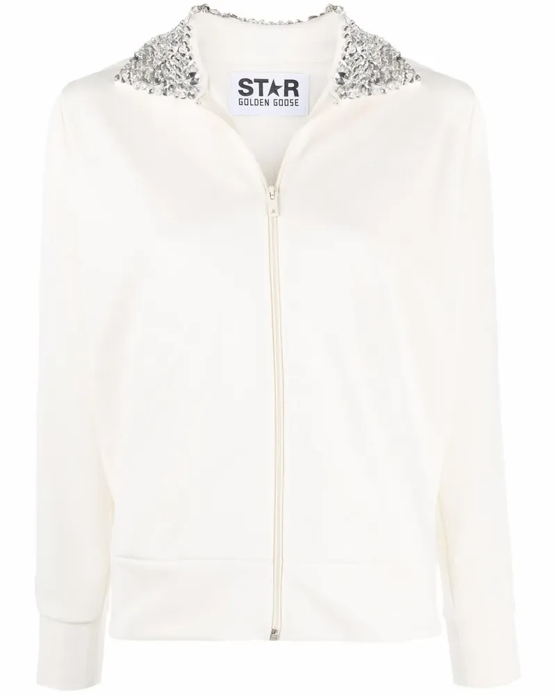 Golden Goose Jacke mit Kristallen - Weiß Weiß