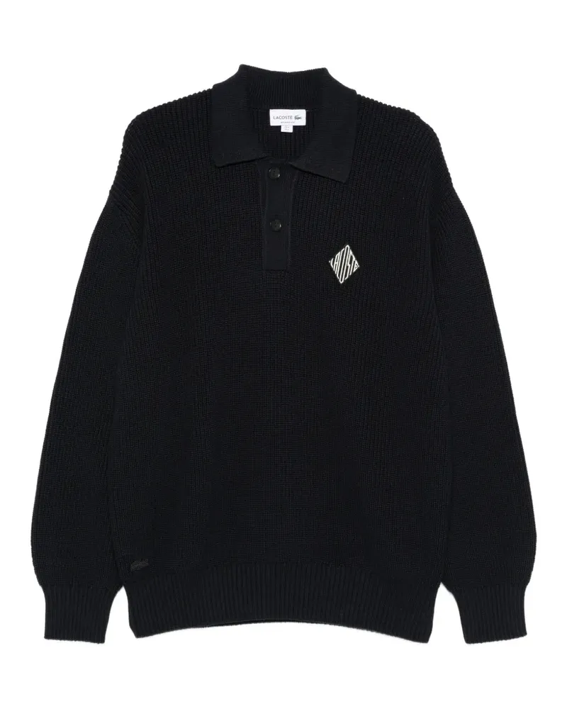 Lacoste polo-collar sweater - Schwarz Schwarz
