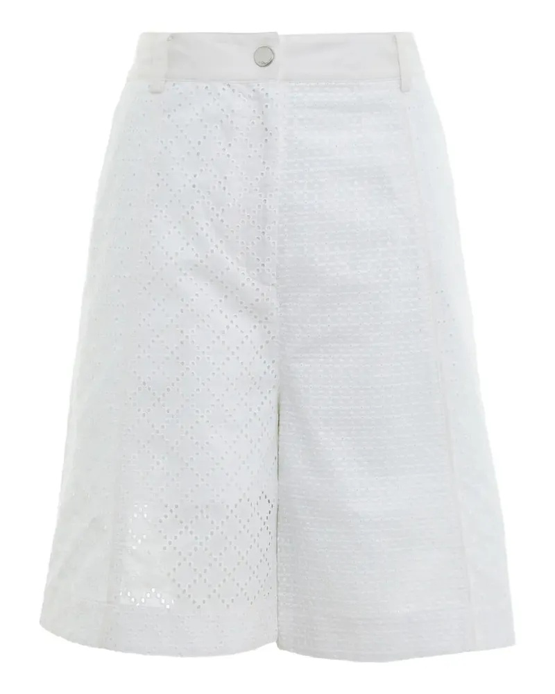 3.1 phillip lim broderie-anglaise panelled shorts - Weiß Weiß