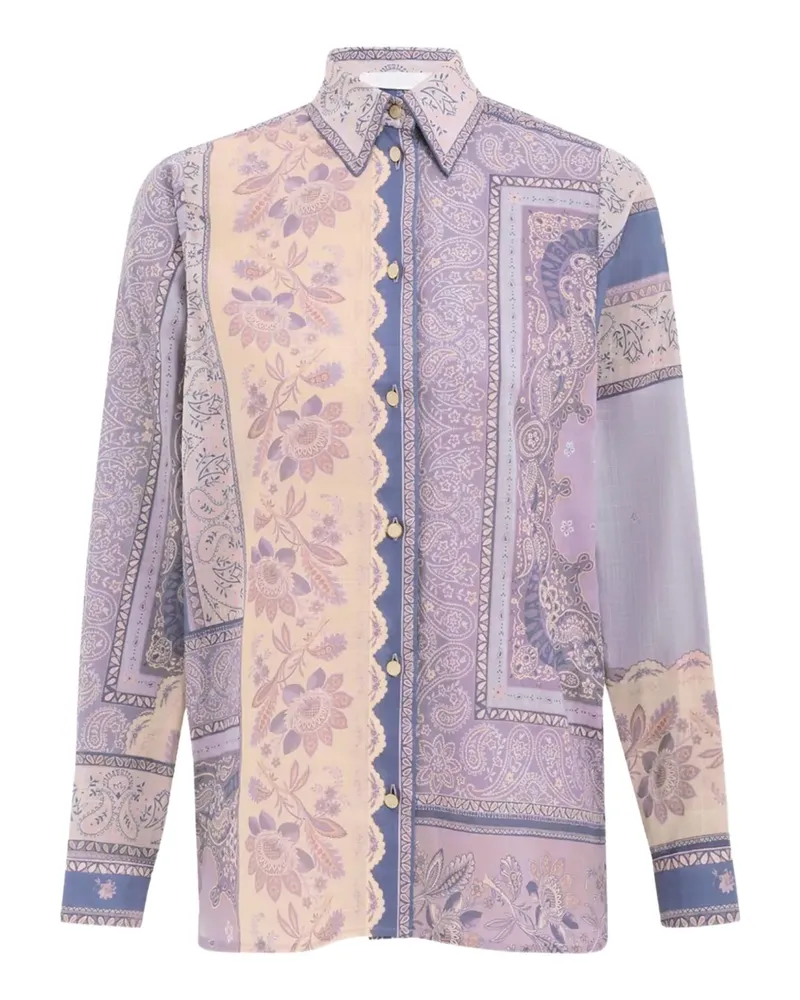 Zimmermann Hemd mit Print-Mix - Blau Blau