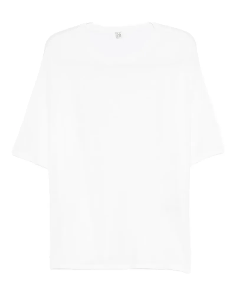 Totême T-Shirt mit langem Schnitt - Weiß Weiß