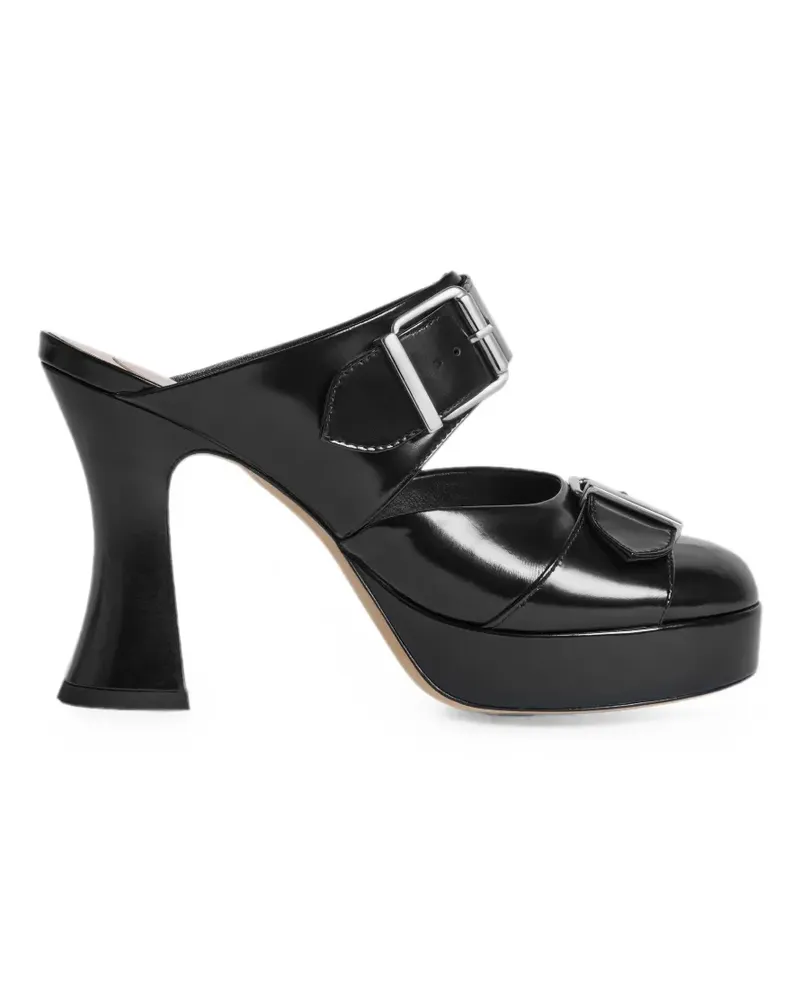Simone Rocha Mules mit Design-Absatz - Schwarz Schwarz