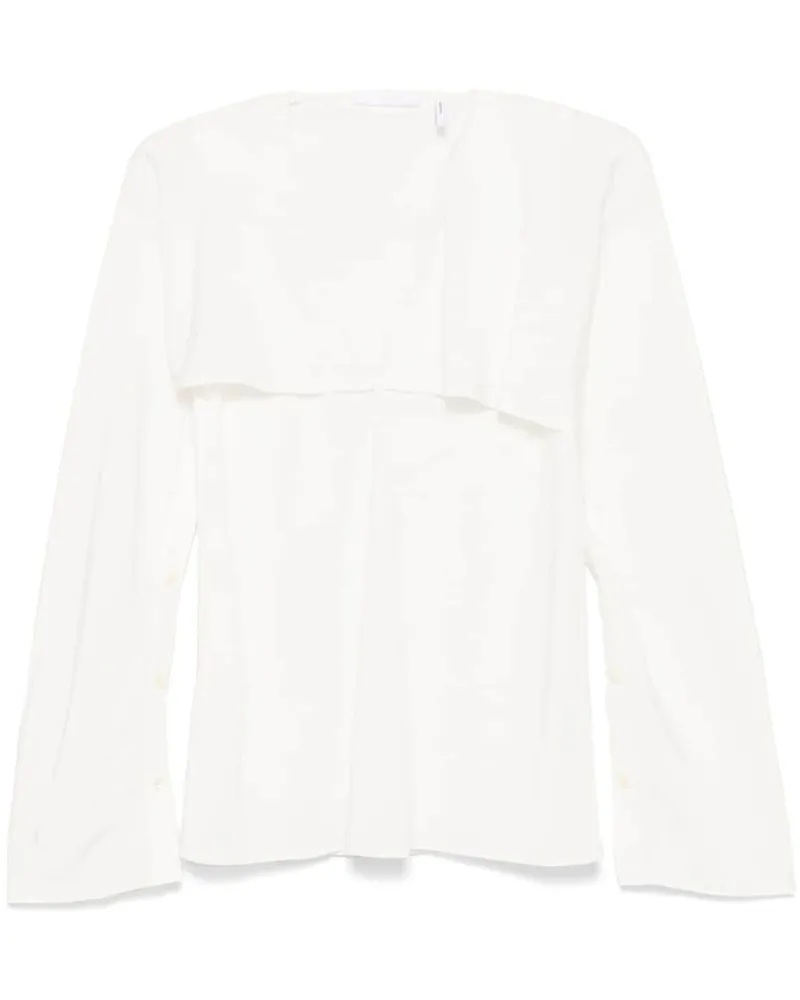 Helmut Lang Bluse im Layering-Look - Weiß Weiß