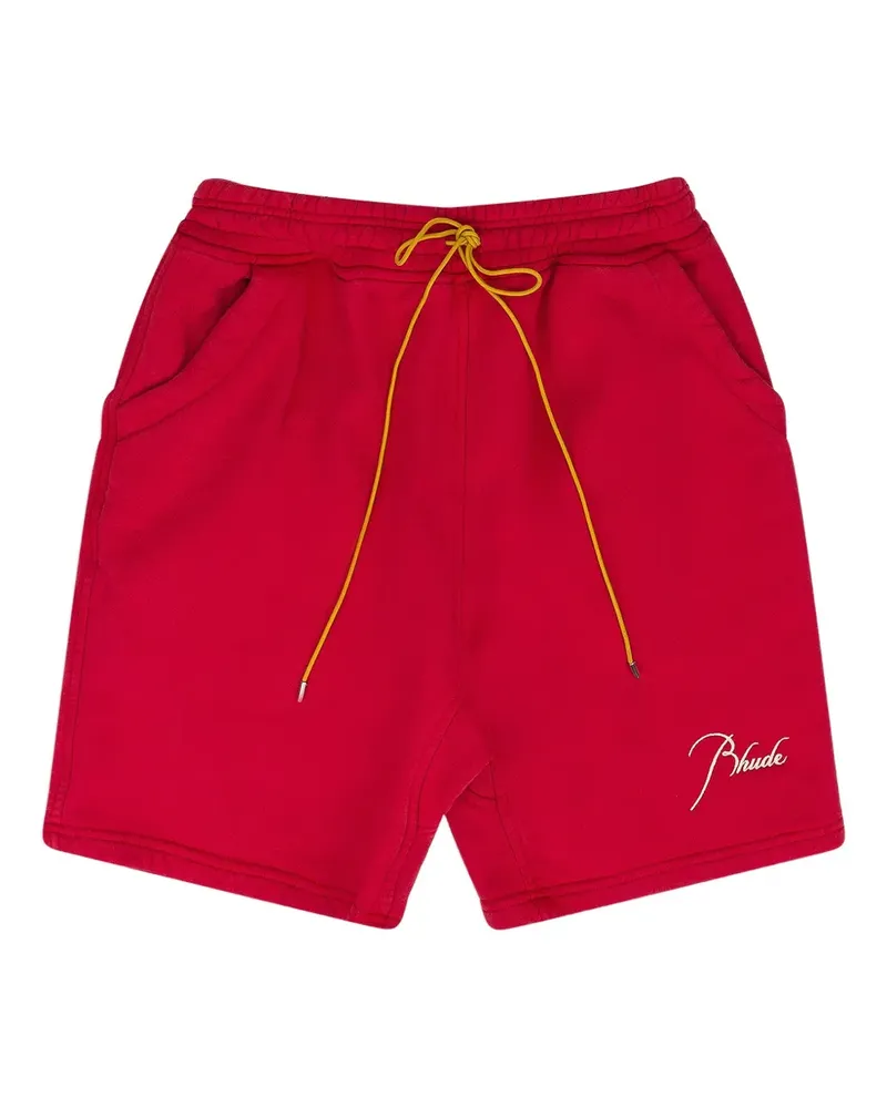 RHUDE Shorts mit Kordelzug - Rot Rot