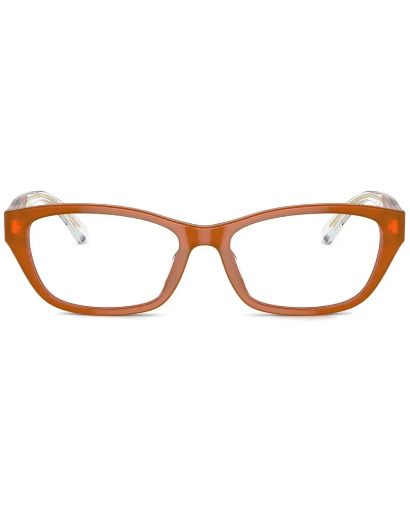 Emporio Armani Brille mit eckigem Gestell - Orange Orange