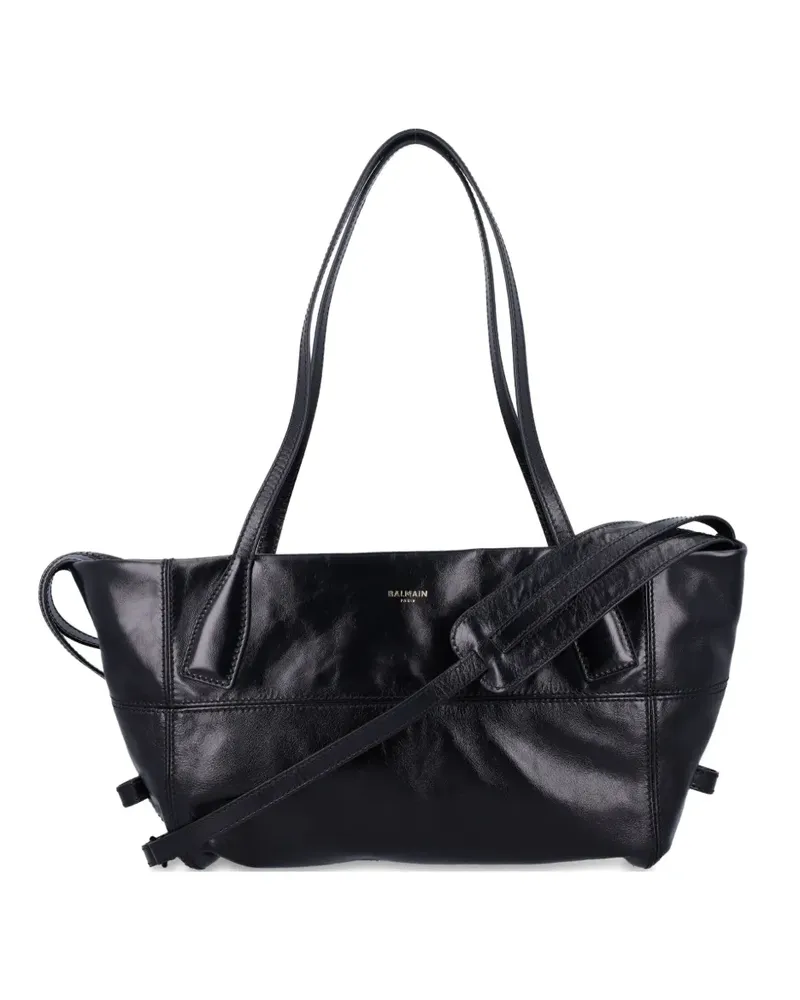 Balmain Schultertasche mit Einsätzen - Schwarz Schwarz
