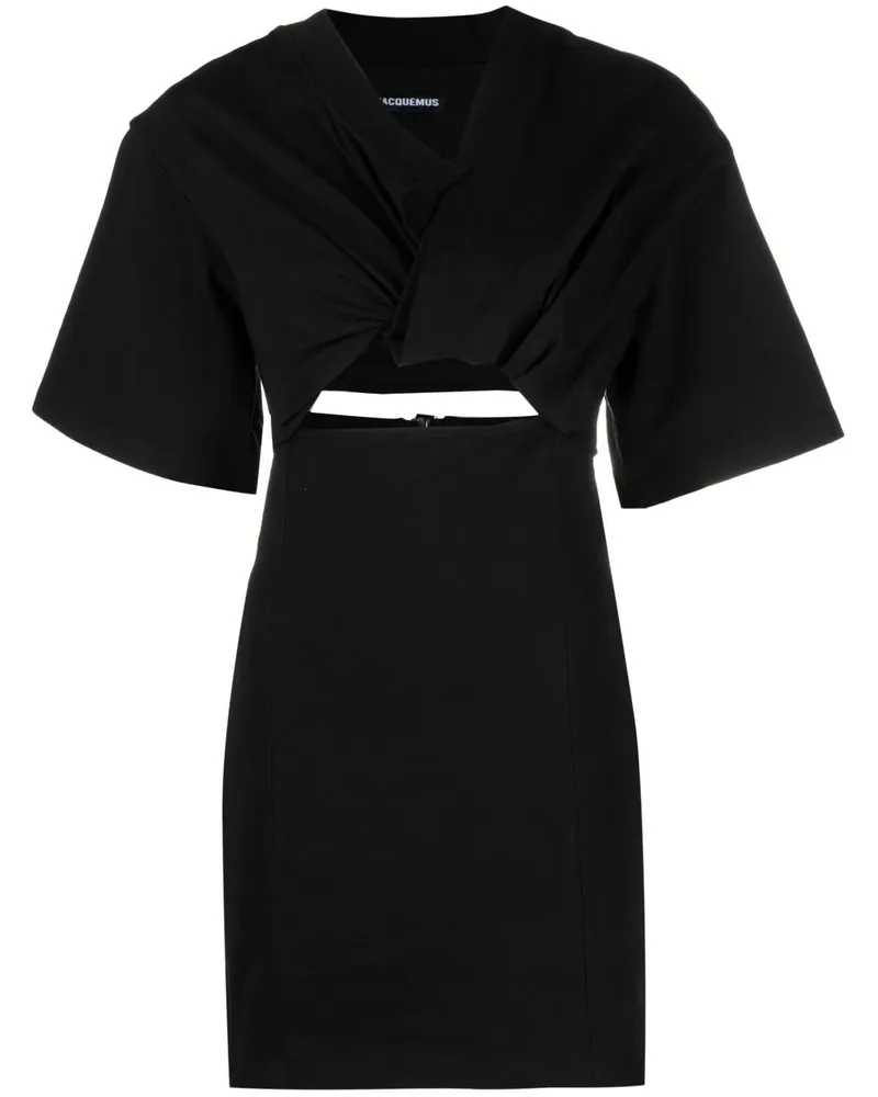 Jacquemus La Robe T-shirt Bahia Minikleid - Schwarz Schwarz