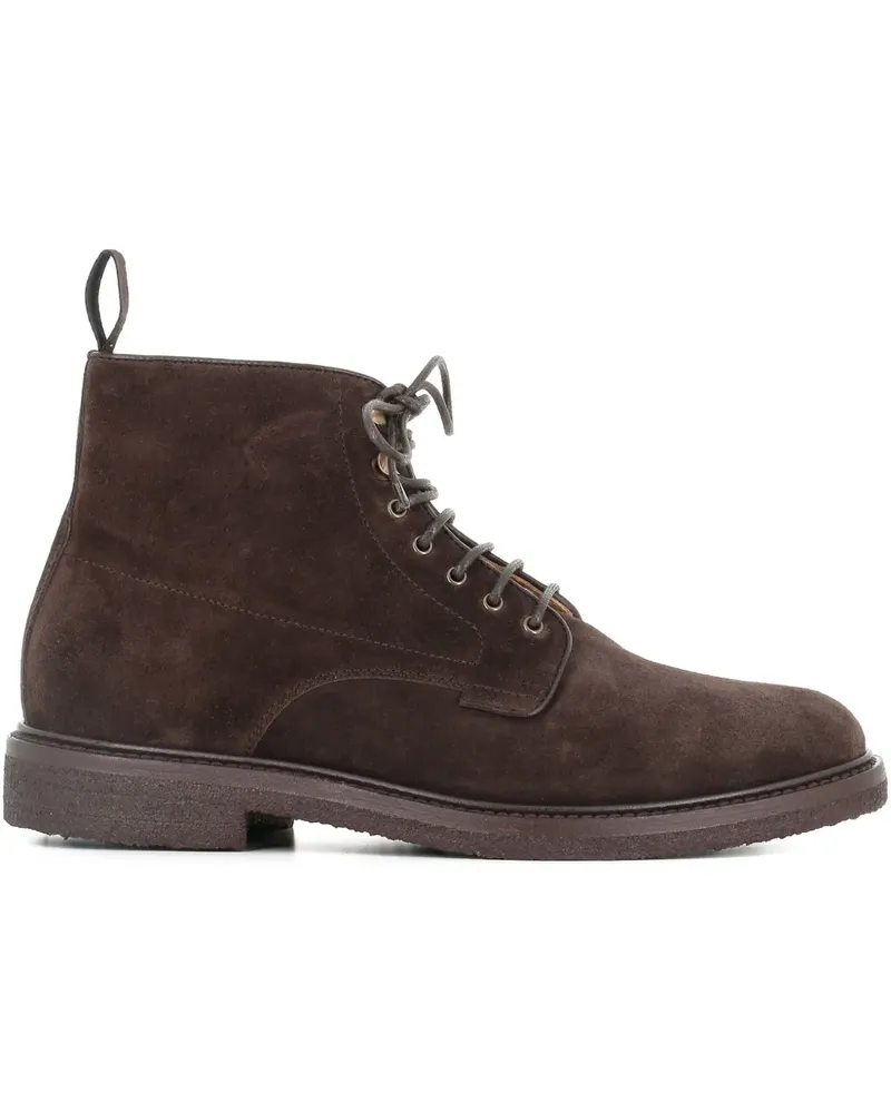Henderson Schnürstiefel aus Wildleder - Braun Braun