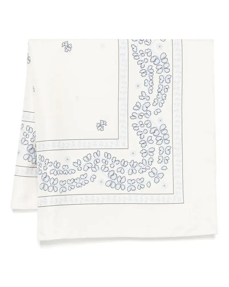 Lanvin Schal mit Blumenmotiv - Nude Nude