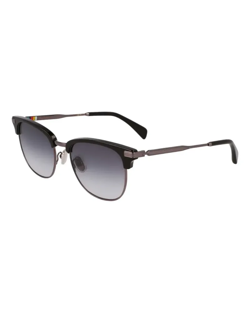 Paul Smith Linden Sonnenbrille mit Brauensteg - Schwarz Schwarz