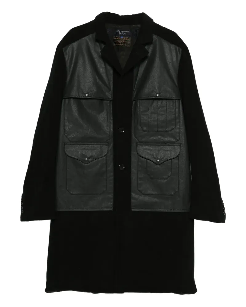 Junya Watanabe x Filson panelled coat - Schwarz Schwarz