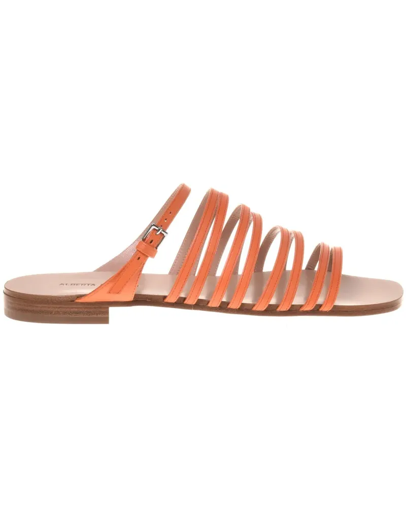 Alberta Ferretti Sandalen aus Leder - Orange Orange