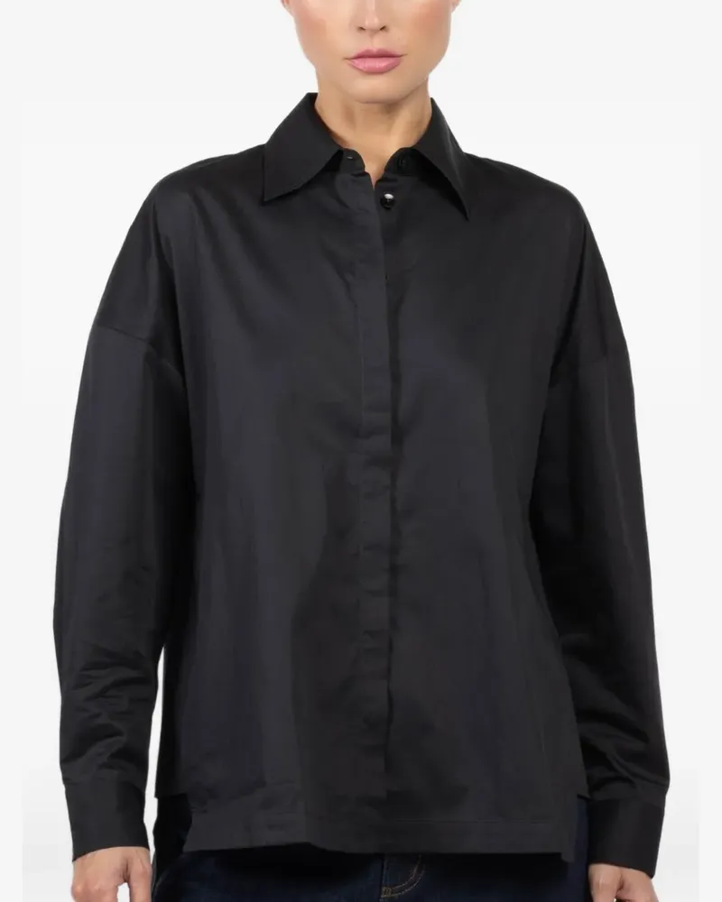 tibi Gabe long-sleeve shirt - Schwarz Schwarz