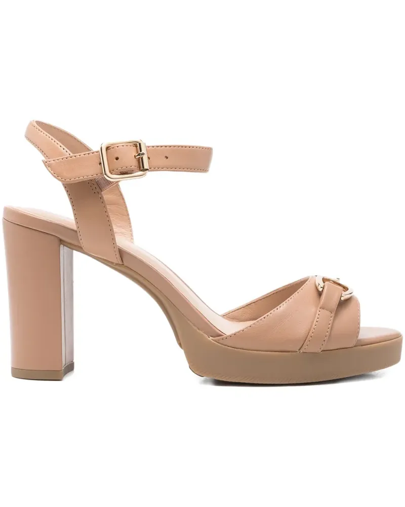 Geox Walk Pleasure Sandalen mit Blockabsatz 85mm - Nude Nude